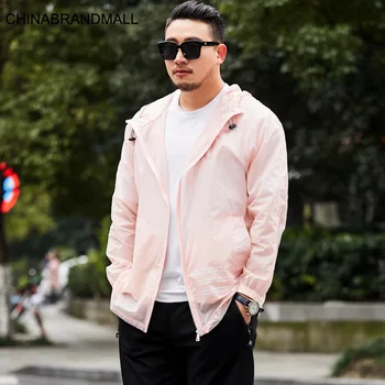 

Men Plus Fat Plus Size Leisure Sports Sun Protection Clothing Tide Male Fat Man Thin Section Skin Clothing Male Coat