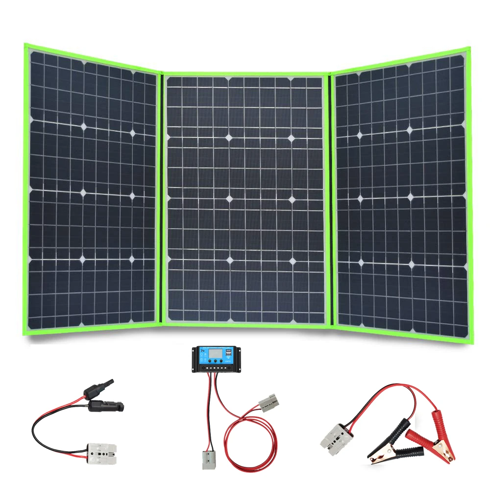 Xinpuguang Brand 150w Solar panel 150 Вт 20 в моно солнечная панель Гибкая Складная 50 Вт* 3 для домашнего зарядного устройства комплект контроллер 5 в usb для 12 В RV автомобильный аккумулятор Кемпинг путешествия