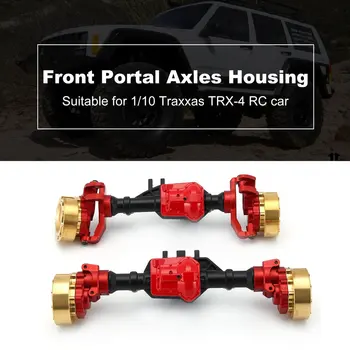 

Front Rear Portal Axles Housing For TRX-4 CNC Aluminum Alloy RC Crawler Car Anodized Surface Anti Slight Scratch Red