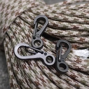 

Lock Hook Clasps Spring Survival Gear Keychain Outdoor Backpack Parachute For Camping Carabiner Clip Hang Buckle