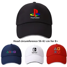 Playstation хлопчатобумажные кепки с прямым козырьком, кепки, головной убор в хип-хоп стиле, для костюмированной вечеринки уличные кепки PS4 логотип Game boy Регулируемый Шляпа Кепка с козырьком для мужчин и женщин