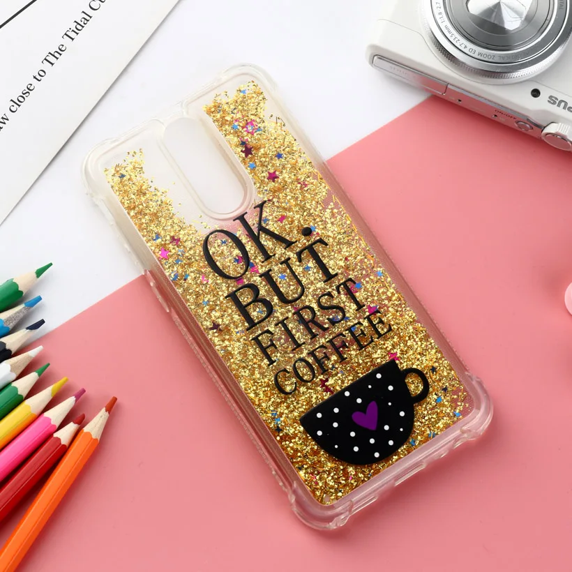 

Bling Quicksand Case For Huawei Y5 P8 Mate10 Lite Dynamic Painted Cartoon Transparent Cases For Huawei Mate 10 Lite Enjoy 7 Plus