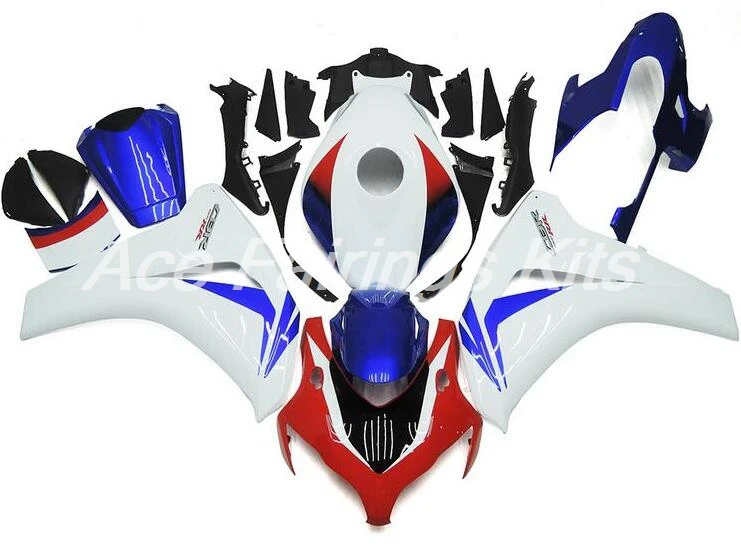 Топ(литья под давлением) ABS Полный комплект обтекателя подходит для Honda CBR1000RR 08 09 10 11 2008 2009 2010 2011 красный синий цвет