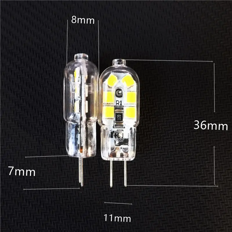 10X G4 LED Bulb 2W Bulb Warm White 12 SMD 2835LED Low Power 120LM LED Bulb AC220V