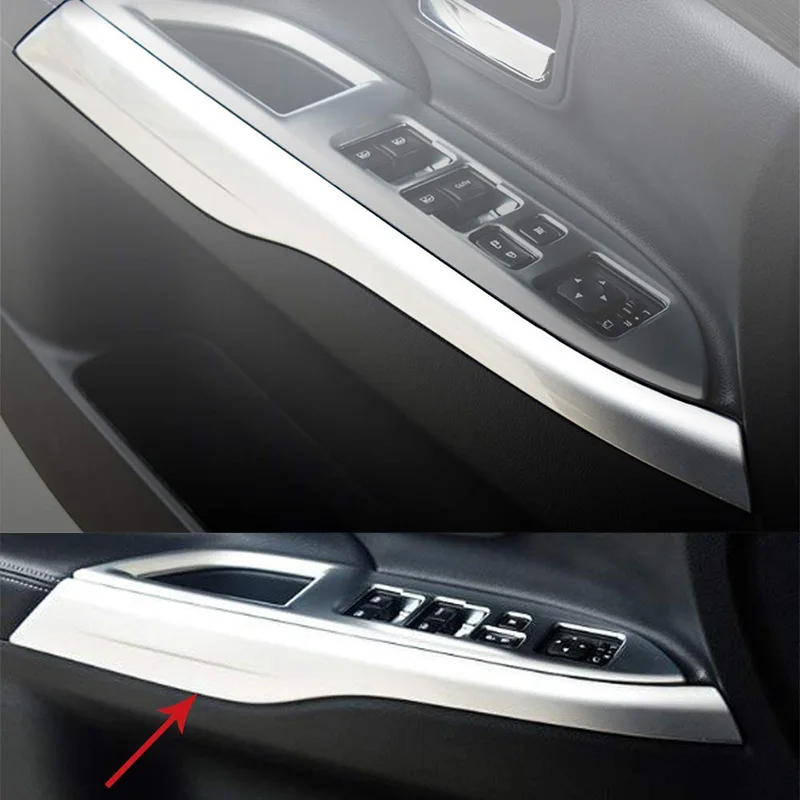 Автомобильный чехол для Mitsubishi Outlander 2013- АБС пластик внутренняя дверь подлокотник декоративная планка отделка 4 шт