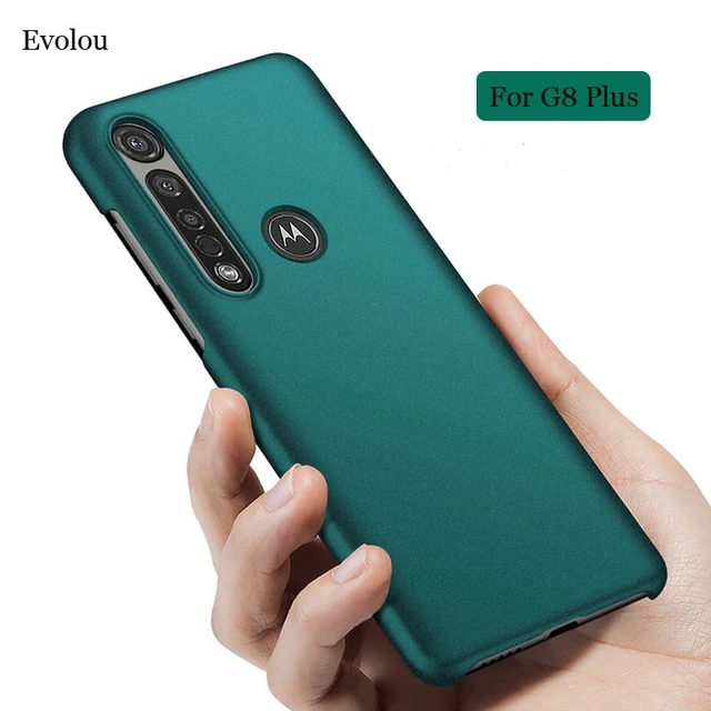 for Moto G8 Plus Case Luxury Matte Hard PC Protective Back Cover