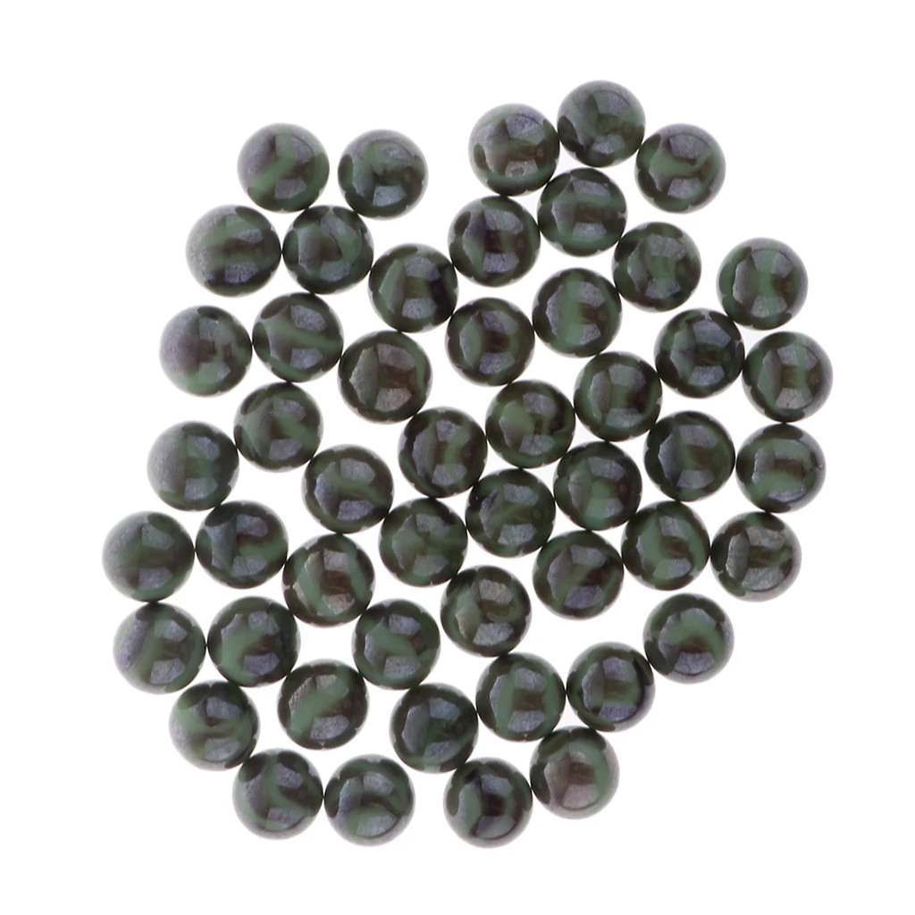 16mm Glass Marbles, Pack of 50,  Marble Ball Run Game Toy, Chinese Checkers Marble Solitaire Beads Home Collections Black