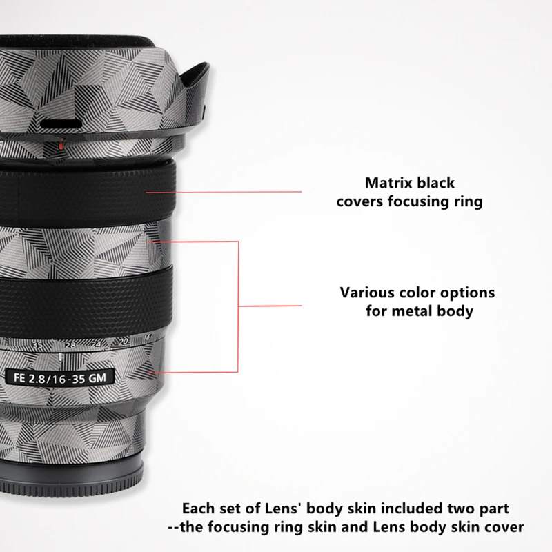 For Sony FE 16-35 F2.8 GM Lens Protective Sticker Anti-Scratch 