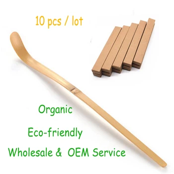 

Wholesale 10pcs Organic Bamboo Matcha Scoop with Eco-friendly Box Package Green Tea Spoon Japanese Matcha Ceremony Tea Measure