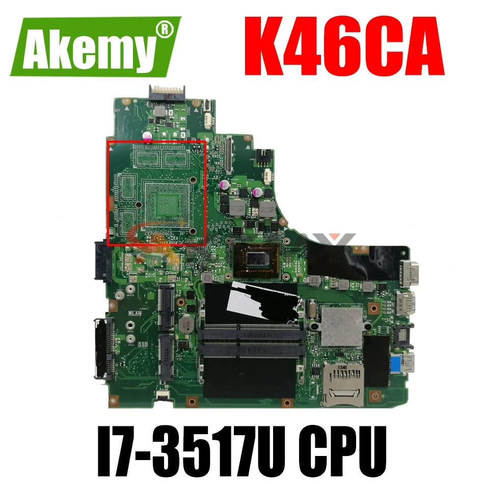 Материнская плата AKEMY K46CM для ноутбука ASUS K46CA K46CB K46C оригинальная материнская