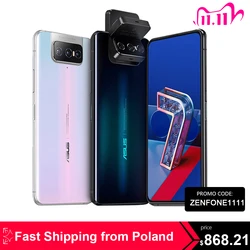 Смартфон ASUS Zenfone 7 Pro, 8 Гб RAM, 256 ГБ ROM, Snapdragon 865 Plus, 5000 мАч, NFC, Android Q, 90 Гц, глобальная версия 5G телефона