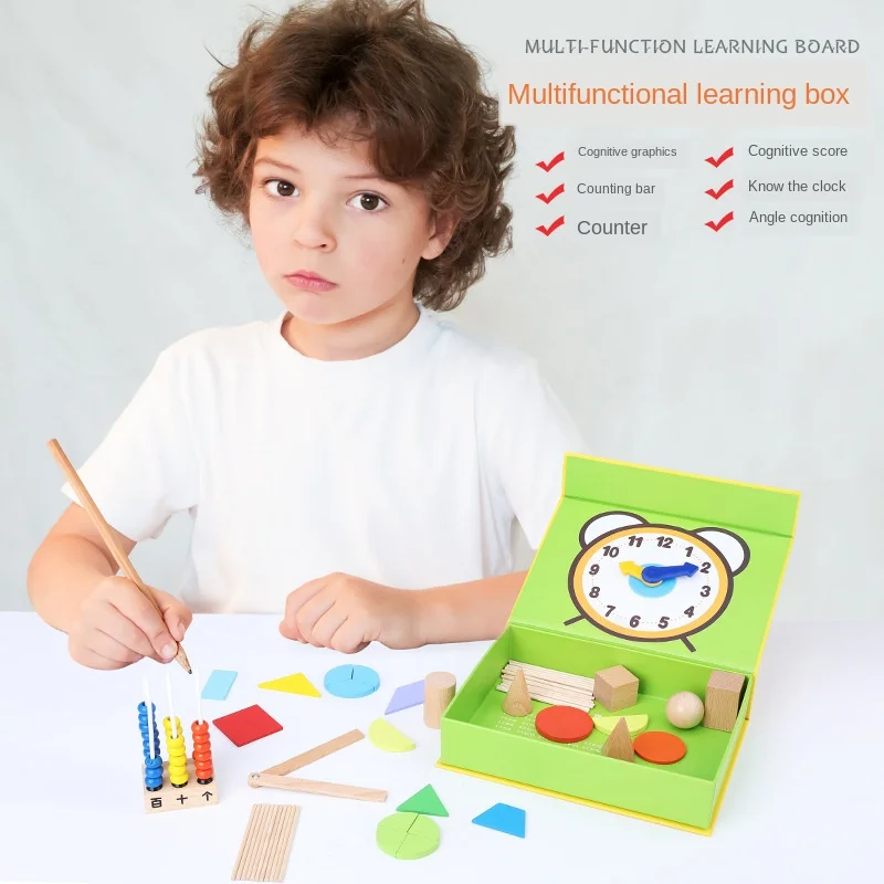 Shape arithmetic learning box counting stick kindergarten elementary school teaching aid counter counting stick arithmetic toy