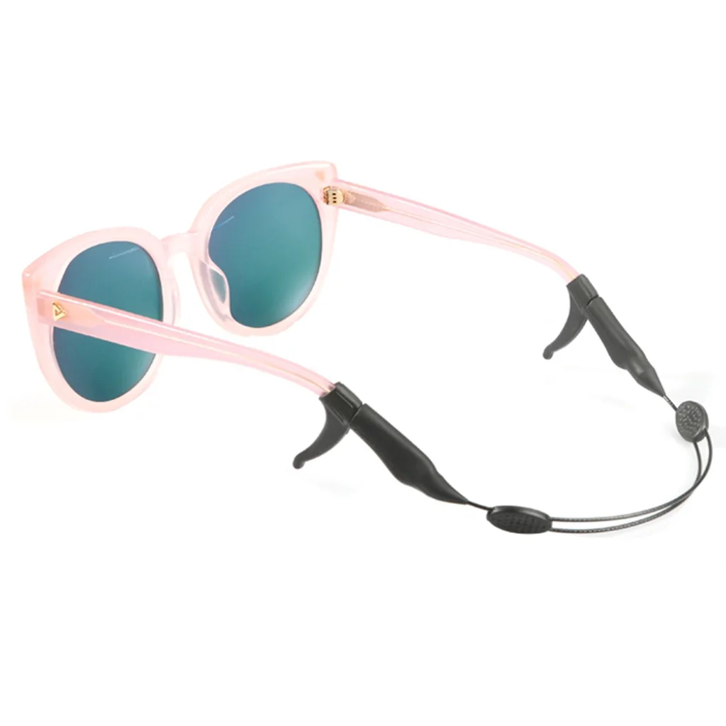 Silicone Eyeglasses Glasses Sunglasses Strap Sports Band Cord Holder with Anti-slip Covers