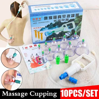 

10pcs/set Chinese Health Care Medical Vacuum Body Cupping Therapy Cups Massage Body Relaxation Healthy Message Set Safe