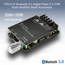 TPA3116 аудио усилитель плата аксессуары Bluetooth 5,0 динамик стабильный сигнал защитный беспроводной 2X50 Вт цифровой мощность звук