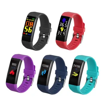 

Waterproof Smart Wristband Therometer Body Temperature 24H Measuring Heart Rate Fitess Traker SMart Bracelet Sports Watch