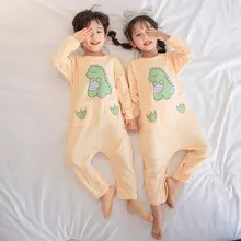 Cotton Thin Autumn Kids Pyjama Blanket Sleepers Cartoon Long Sleeve Girls Sleepwear Cute Casual Homewear Pijama Kids Boy Onsie