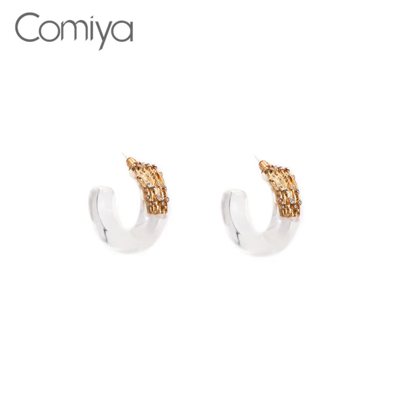 Comiya, винтажные серьги для женщин, узор, кисточка, декорация, цинковый сплав, индивидуальные круглые серьги-гвоздики из полимерной смолы, AliExpress - Окраска металла: Светло-желтый, золотистый цвет
