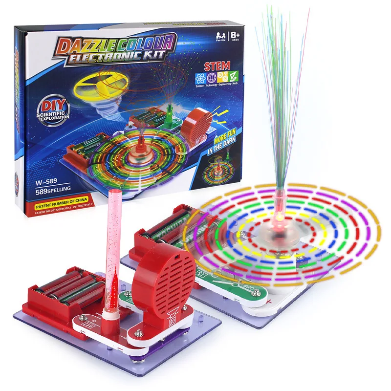 

New Products Creative Children DIY Circuitry Electronic Hundred Spell Building Blocks Assembled Joint Science Experimental Educa