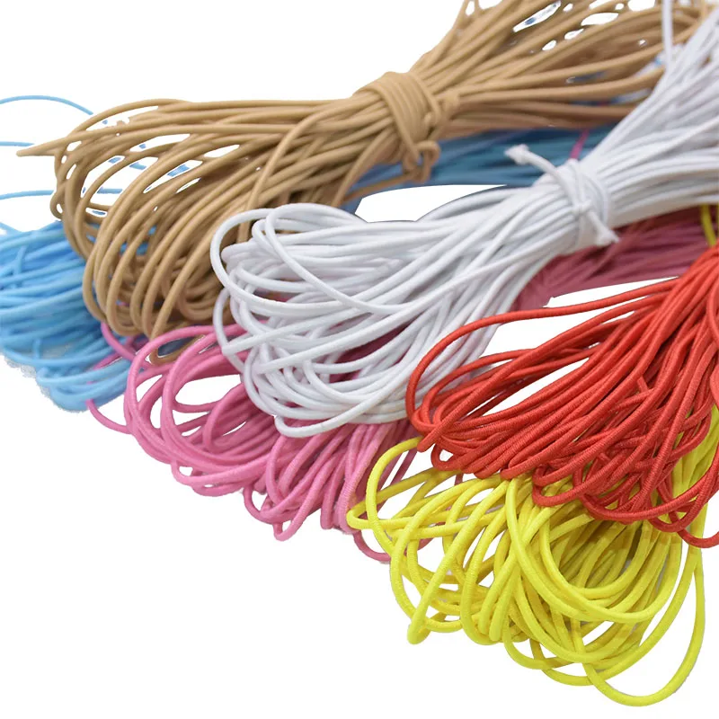1.5mm colorful Elastic Band Elastic Stretch Cord Beads Cord String