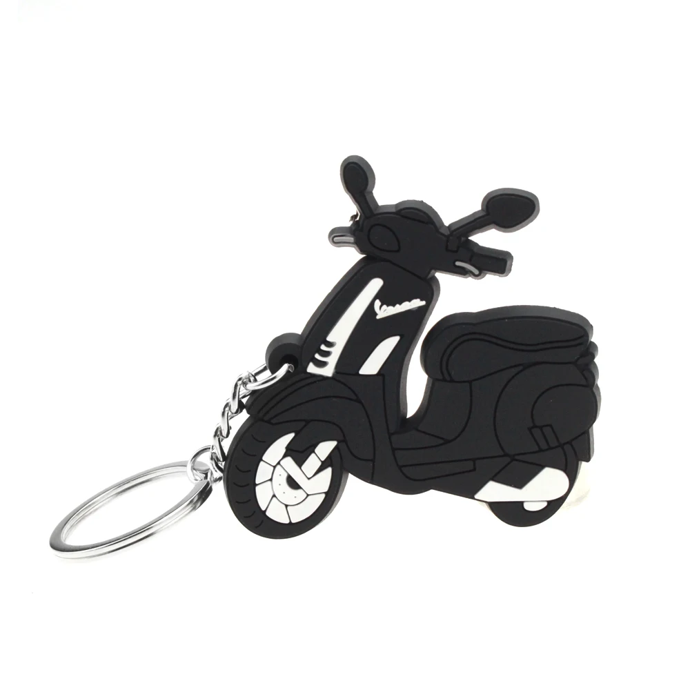 RUBBER KEYCHAIN HONDA BMW APRILIA VESPA DUCATI KTM GILERA PIAGGIO