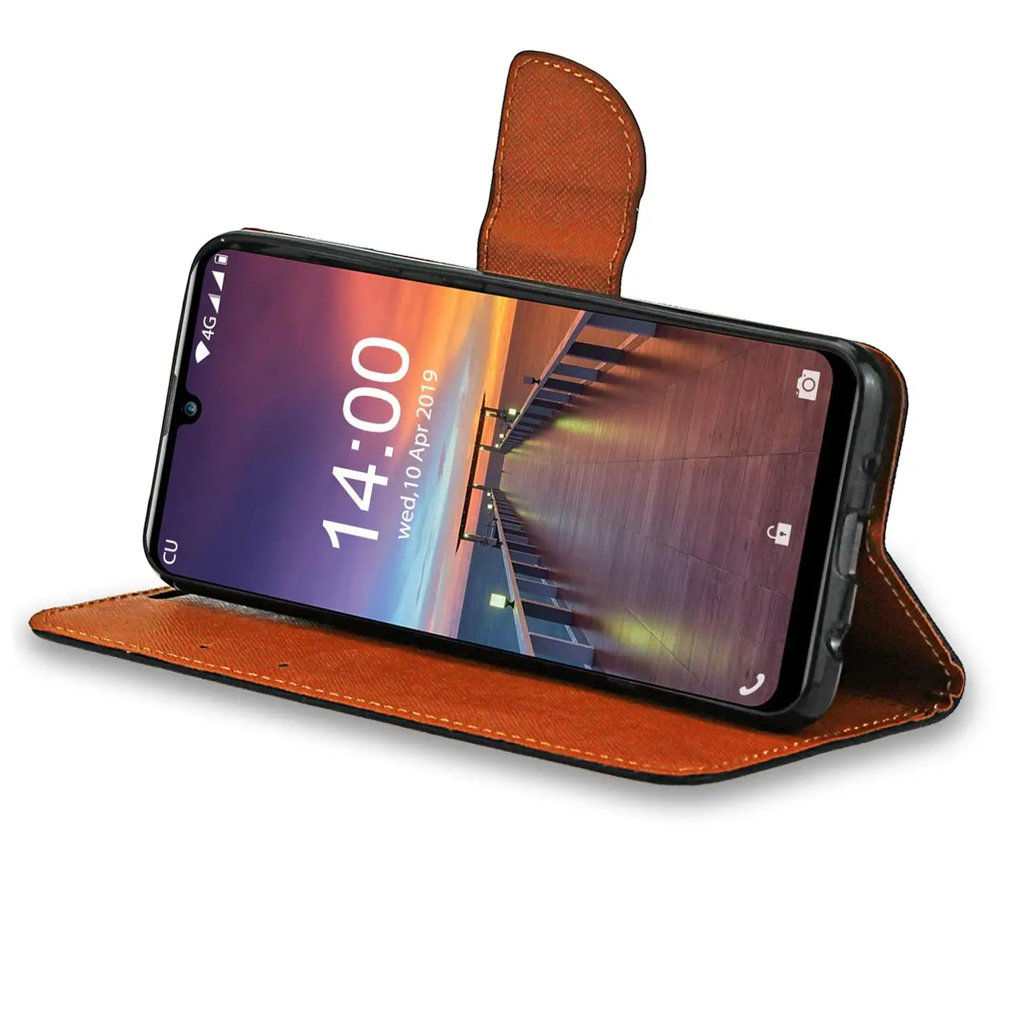 Контрастный ЦВЕТНОЙ корпус для Oukitel C16 Pro кошелек кожаная сумка Coque/чехол