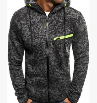 

Men Sports Casual Wear Zipper Fashion Tide Jacquard Hoodies Fleece Jacket Fall Men's sweatshirts Autumn Winter Coat M-3XL