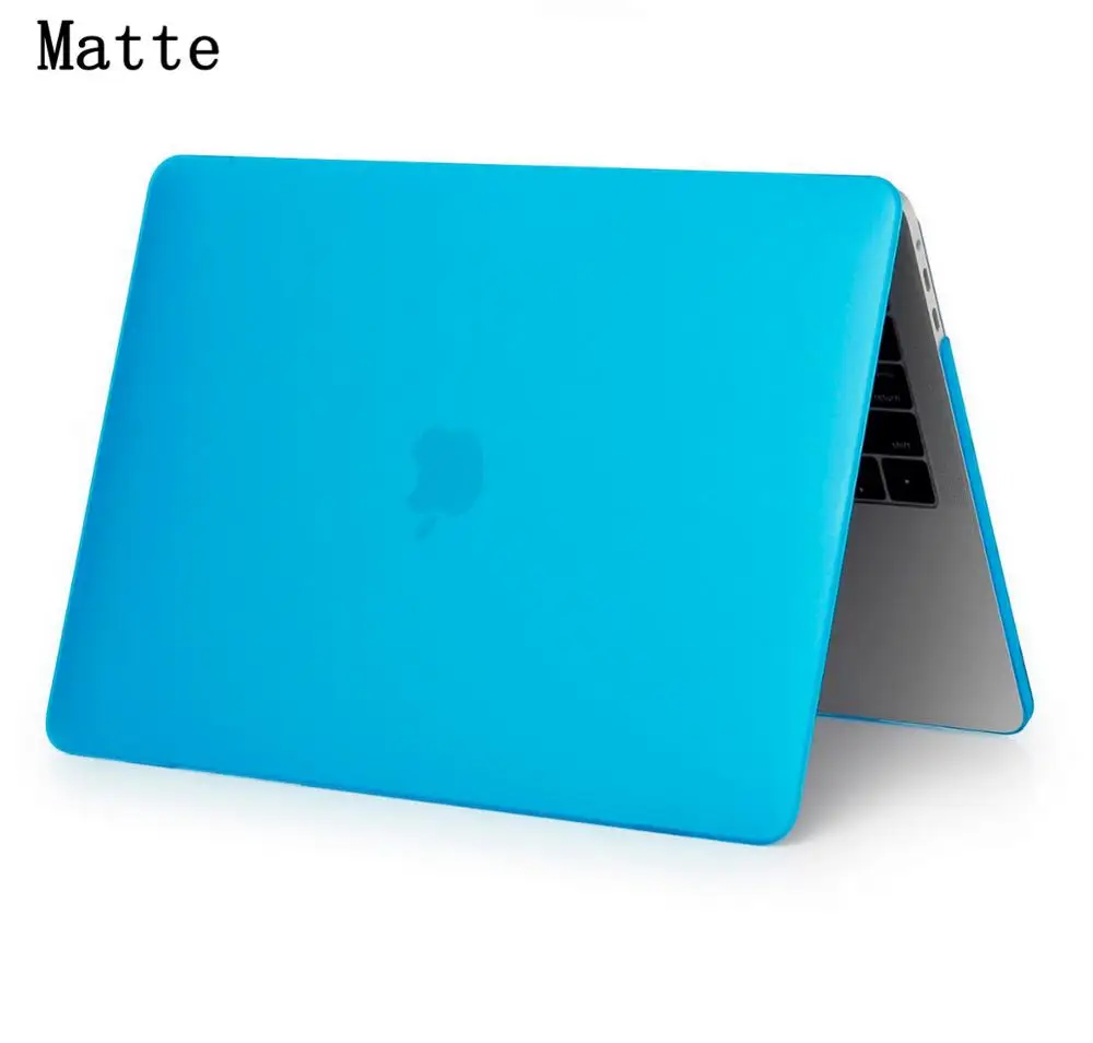 Чехол для ноутбука Apple MacBook Air Pro retina 11,6 12 13,3 15,4 дюймов для New Air Pro 13 A1466 A1932 A1989 A2159 с сенсорной панелью ID - Цвет: Matte blue