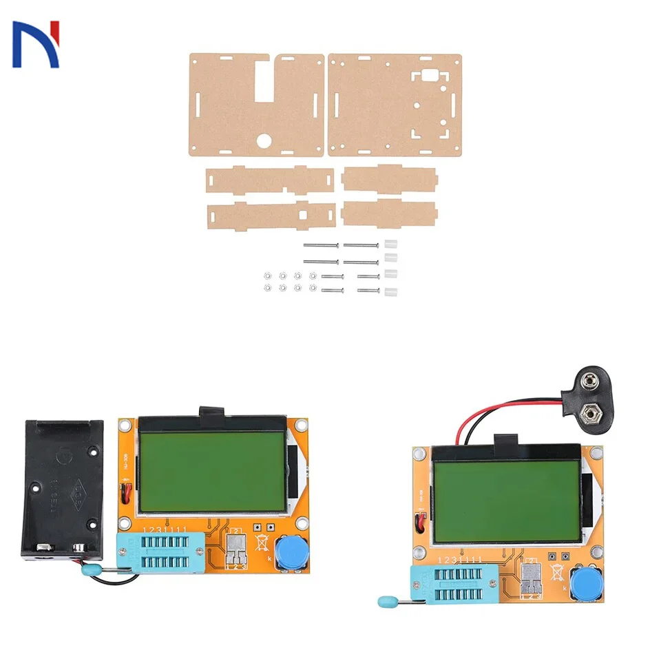 

esr-t4 mega328 Ddigital Transistor Tester Diode Triode Capacitance lcr-t4 esr Meter MOS/PNP/NPN LCR 12864 9V LCD Screen