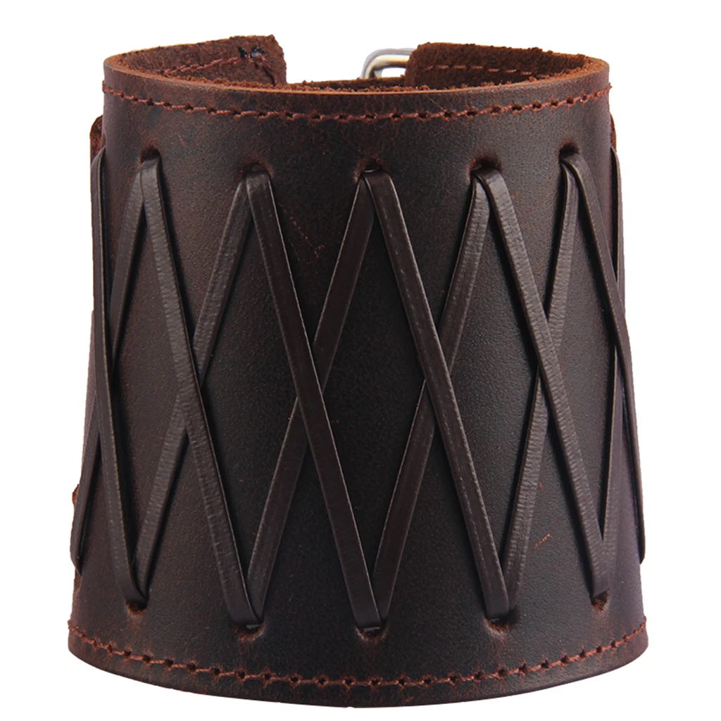 Men Medieval Gauntlet Cuff Arm Wrist Protector Bracer Arm Guards with Adjustable Strap, Two Color Available Men Medieval Gauntlet Cuff Arm Wrist Protector Bracer Arm Guards with Adjustable Strap, Two Color Available