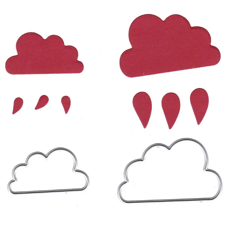 

Flaky Clouds Metal Cutting Dies Stencil DIY Scrapbooking Album Stamp Paper High Quality and Brand New