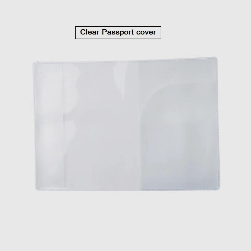 Многофункциональная прозрачная матовая прозрачная Обложка для паспорта с держателем для кредитных карт для путешествий