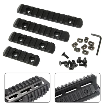 

4pcs Polymer Picatinny Weaver Rail Section Set For MLOK Hand Guard
