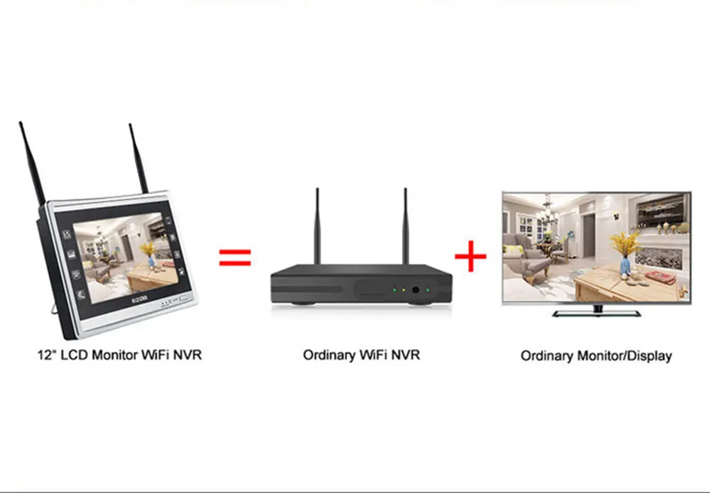 8-канальный Full HD Wi-Fi Беспроводной NVR экран CCTV система 1080P IP камера wifi Открытый водонепроницаемый CCTV камера безопасности комплект наблюдения