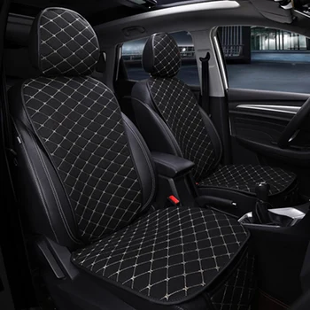 

Car Seat Cover Protector Auto Flax Front Back Backrest Seat Covers Cushion Pad For Auto Automotive Car Interior Truck Suv or Van