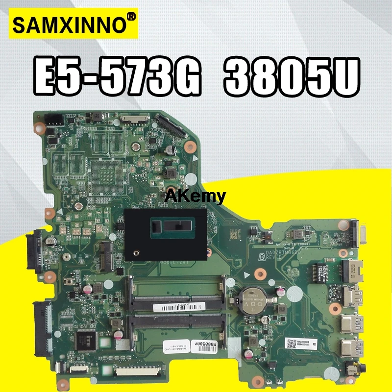 

For Acer aspire E5-573 E5-573G Laptop motherboard 3805U CPU DA0ZRTMB6D0 Mainboard Test good