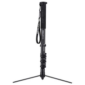 

Kingjoy Mp408Fl Photography Camera Monopod Tripod For Canon Nikon Sony Dslr Cameras Aluminum Alloy 4-Section Professional Tripod