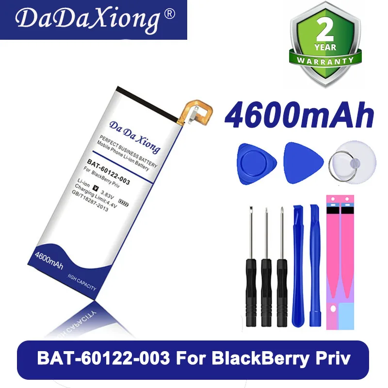 2019 DaDaXiong оригинальный аккумулятор BAT-60122-003 4600 мАч для BlackBerry Priv с номером
