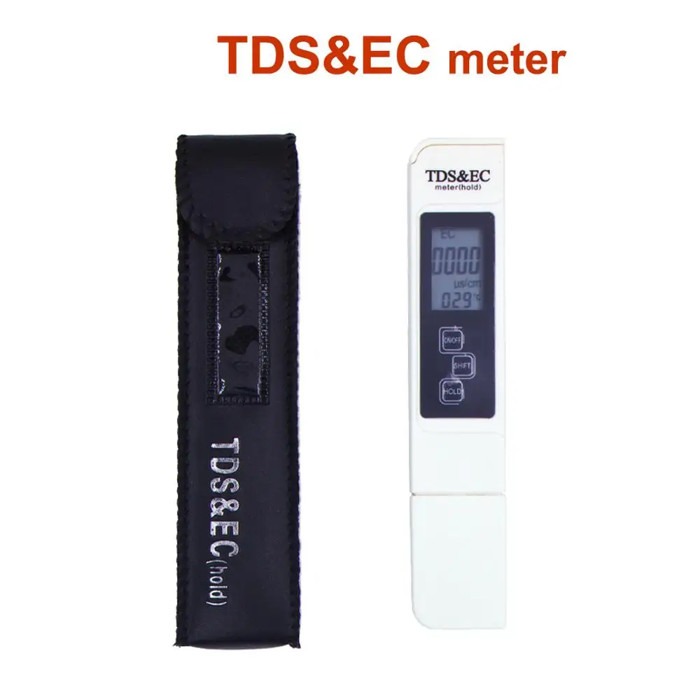 

3in1 TDS EC Meter Temperature Tester pen Function Conductivity Water Quality Measurement Tool TDS&EC Tester 0-9990ppm
