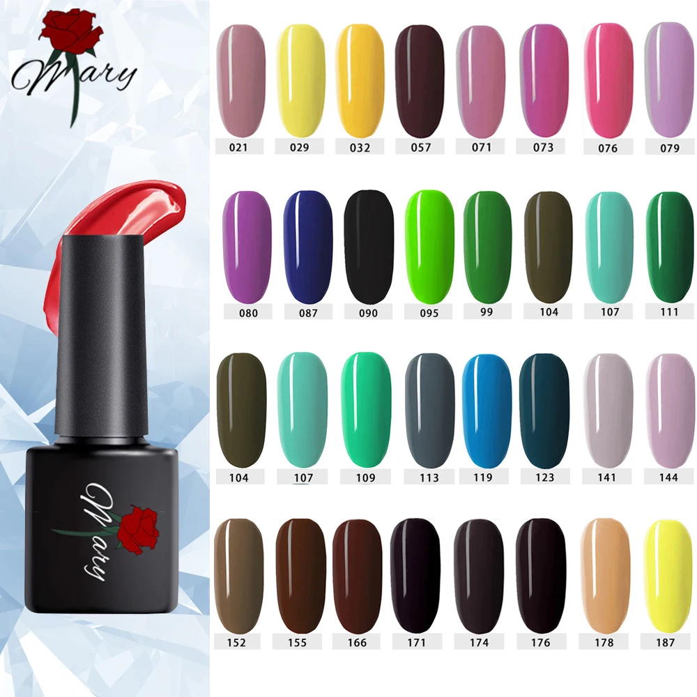 

Rosemary Gel Polish Set All For Manicure Semi Permanent Vernis Top Coat UV LED Gel Varnish Soak Off Nail Art Gel Nail Polish