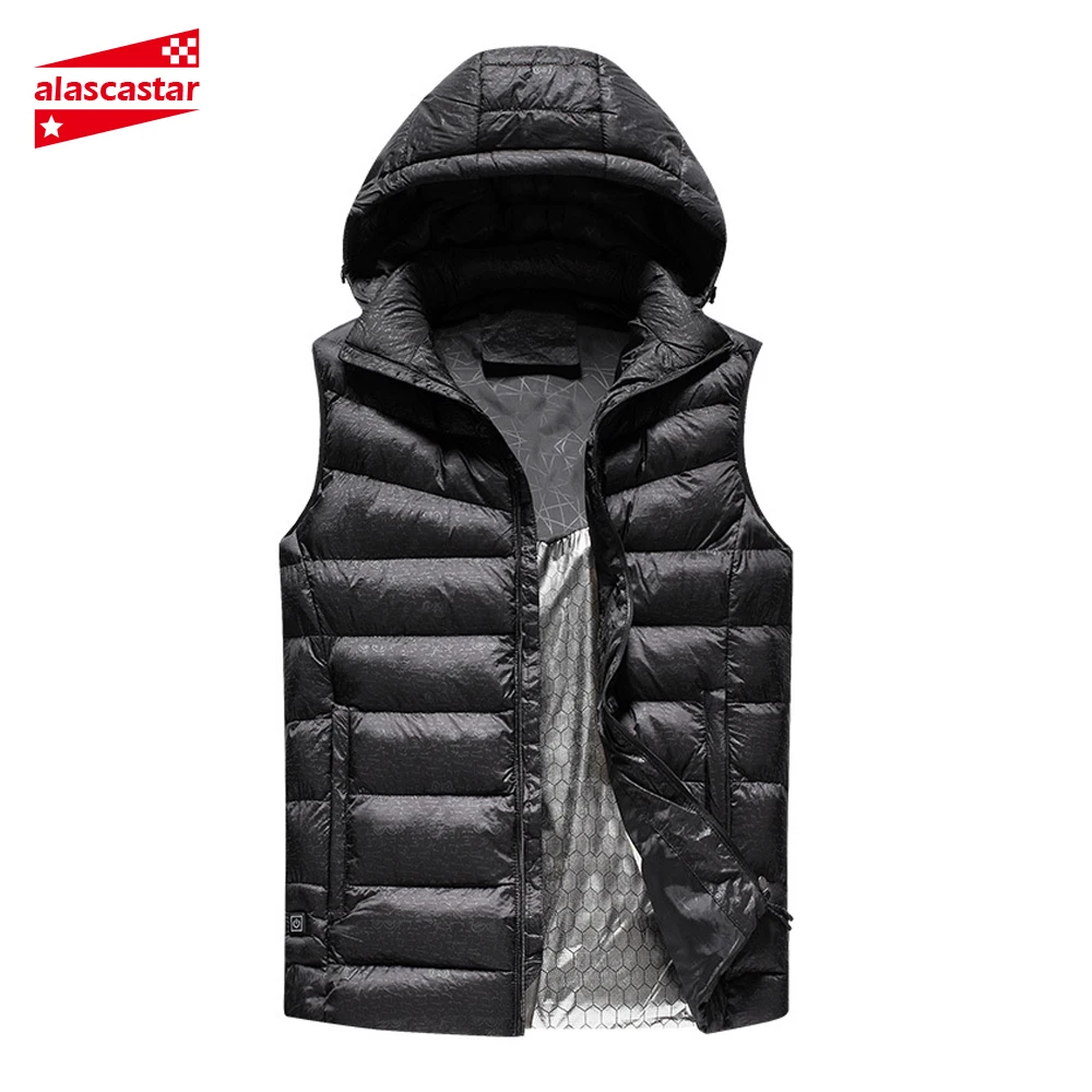 

Winter Electric Heated Jacket Vest USB Heating Vest Infrared Hunting Hiking Riding Jacket Moto Thermal Warm Cloth Waistcoat
