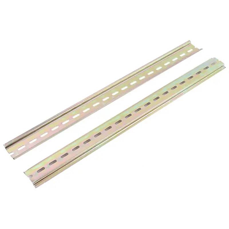 

2pcs Slotted Metal 35mm DIN Mounting Rail 40cm Long for AC Contactor