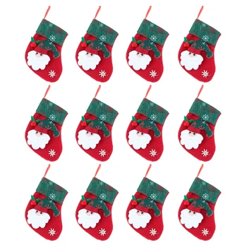 

12Pcs Candy Stockings Gift Bag Party Supply for Party Kid Banquet