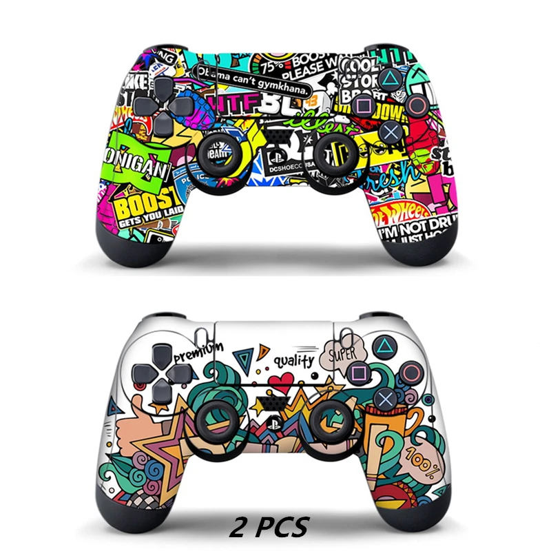 15 2PCS Защитная крышка-лягушка для PS4 контроллера для Playstation 4 Pro Slim Decal аксессуары 15 видов стилей - Цвет: 15 2PCS