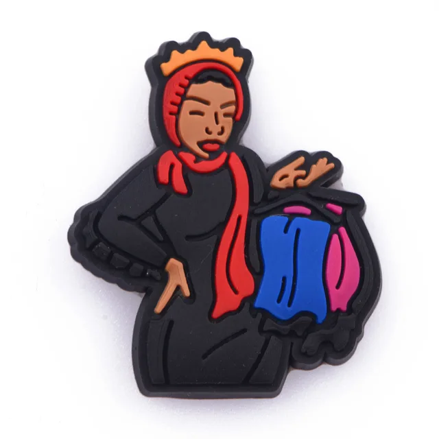 New Arrival 1 Pcs Croc Shoe Charms Cartoon Famous Superstar Clog Shoes Accessories Celebrity Singer Popular Actress Decorations c0373