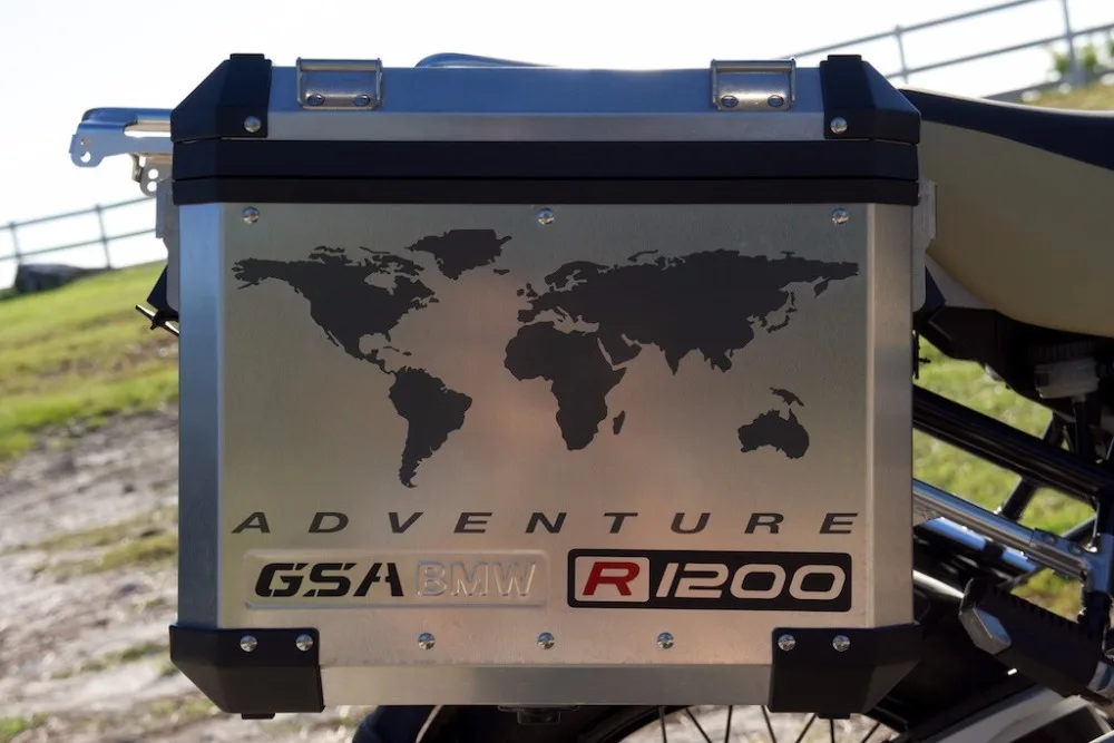 Мотоцикл GS Набор наклеек "R1200 карта мира приключений" для Touratech Panniers