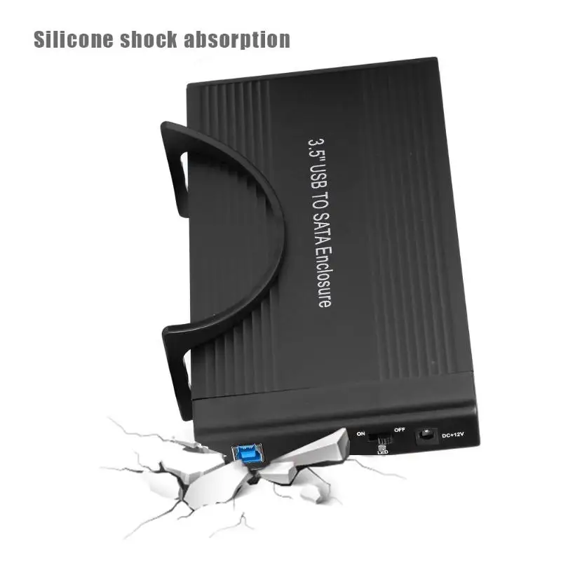 Vktech 3,5 дюймов жесткий диск чехол USB3.0 к usb type-B адаптер внешний корпус HDD для Windows98/ME/2000/XP/7. Linux2.4.x