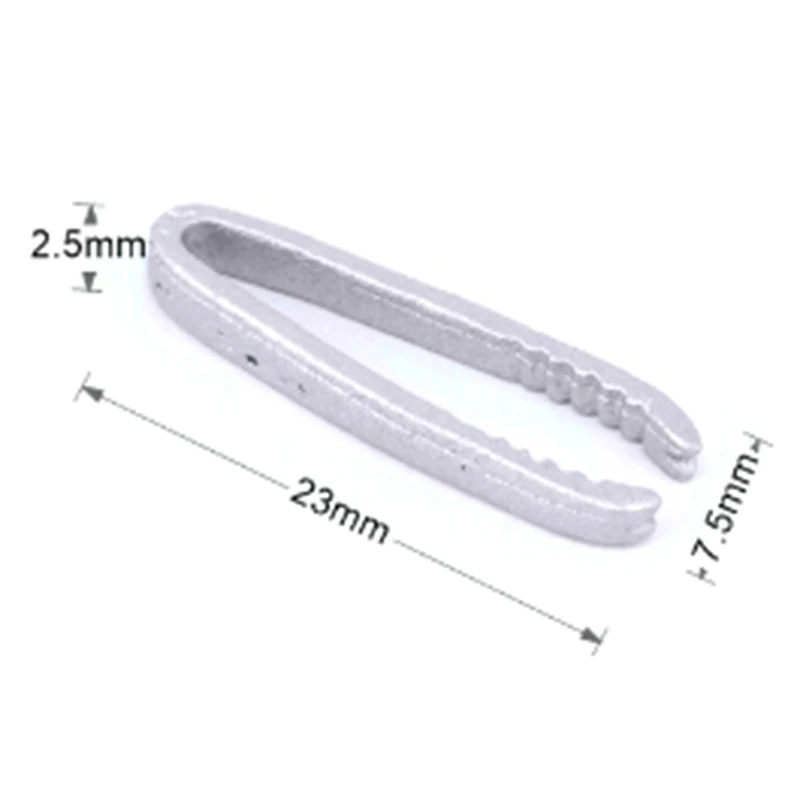 Dollhouse Miniature 1:12 Toy Kitchen Metal Silver Barbecue Clip Grilled Fish Net Barbecue - Color: 2pcs