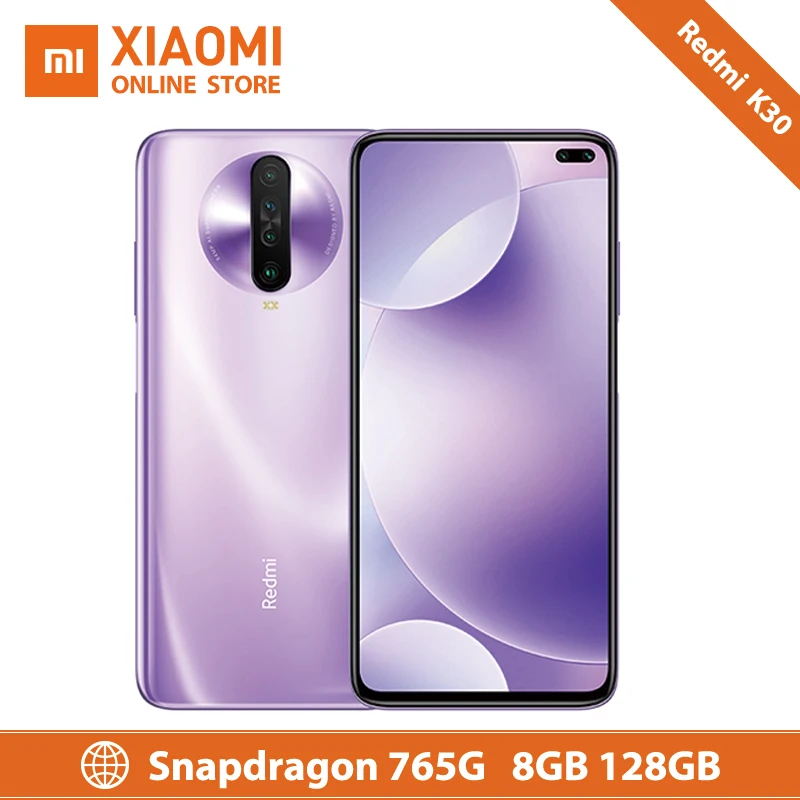 Оригинальный Смартфон Xiaomi Redmi K30 8 ГБ 128 5G восьмиядерный смартфон Snapdragon 765G 6 67 дюйма