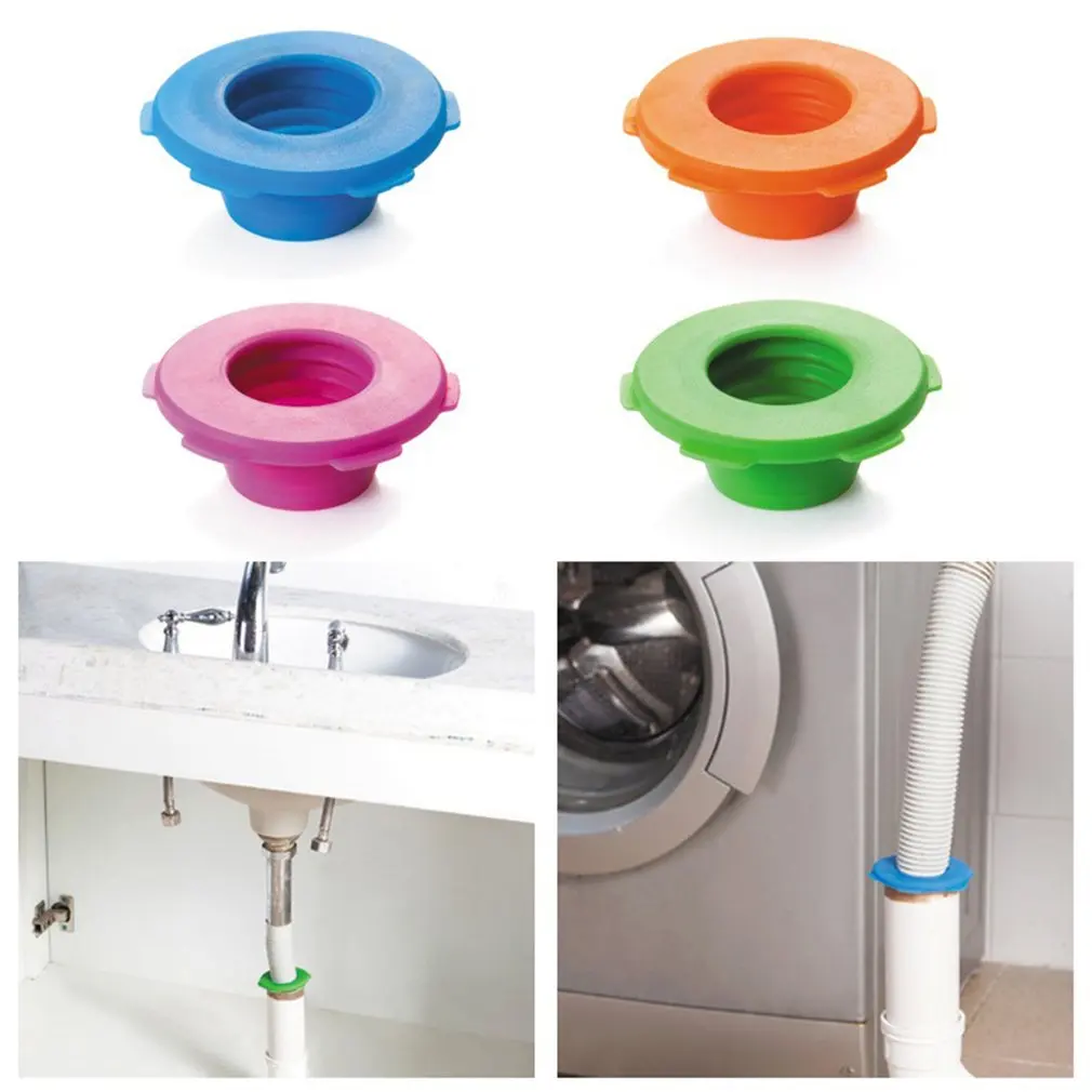 2018 New Pipeline Deodorant Silicone Ring Washer Tank Sewer Drain Seal Plug Pests Control Mothproof Bathroom Drain Seat Ring